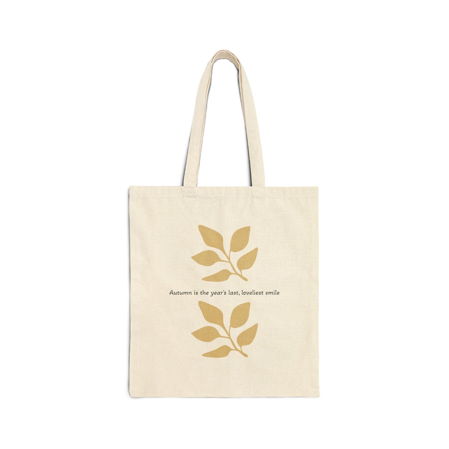Nature-Inspired Cotton Canvas Tote Bag | Eco-Friendly, Sustainable Shopping Bag, Everyday Use, Boho Tote